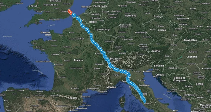 percorso completo itinerario sigerico