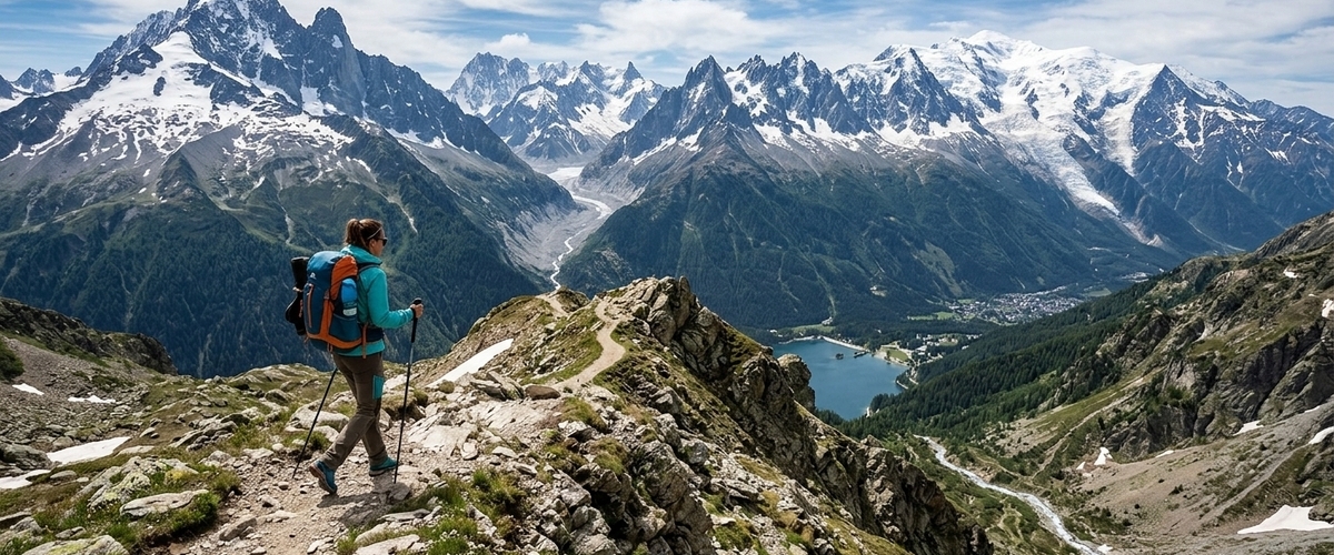 Trekking ad alta quota sulle alpi